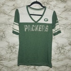 Green Bay Packers Nike Graphic Tee Womens M Medium